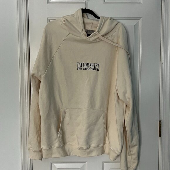 Taylor Swift The Eras Tour Official Merch Cream Hoodie L Cream size LARGE - Picture 4 of 7